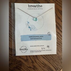 Powder Blue Crystal Necklace